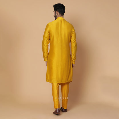 Mustard Teer Kurta Set