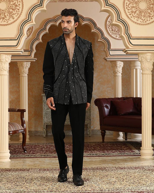 Galactic world embroidered suit set