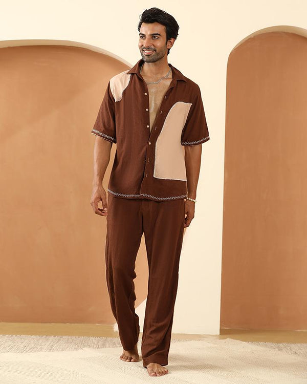 Two phases linen co crd set